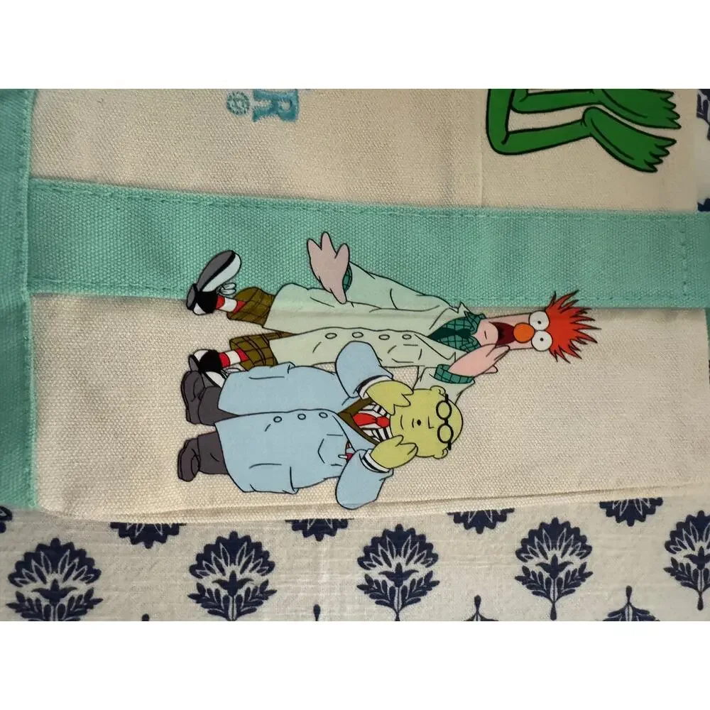 Disney Muppets Piggy Kermit Beeker Custom Made Trader Joes Mini Tote
